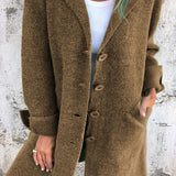 CASUAL LONG COAT™ – AFSLAPPET LANGFRAKKE I LET MATERIALE