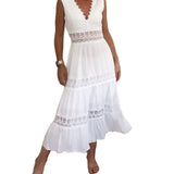 MIRA™ – BLONDEKJOLE MED DYB V-HALS