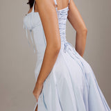 SABRINA™ – KJOLE MED KORSETDETALJE OG MARKERET TALJE