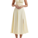 SABRINA™ – KJOLE MED KORSETDETALJE OG MARKERET TALJE